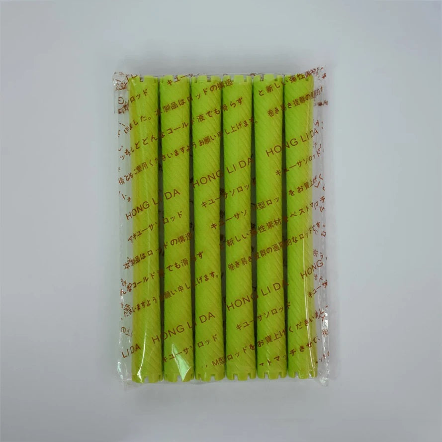 18pcs/set 16cm Extra Long Hair Rollers with Rubber Bands Cold Perm Rods Curler Bars Clip Curling Hairdressing Supplies