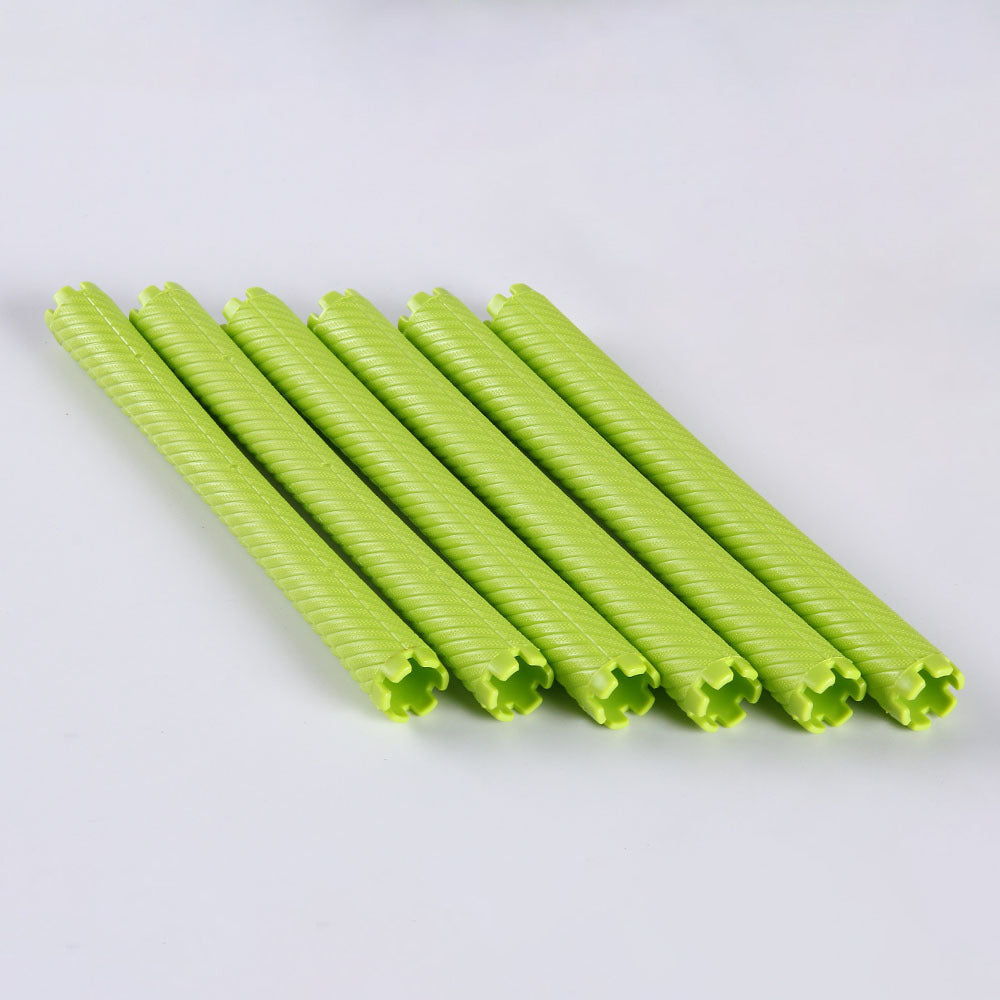 18pcs/set 16cm Extra Long Hair Rollers with Rubber Bands Cold Perm Rods Curler Bars Clip Curling Hairdressing Supplies