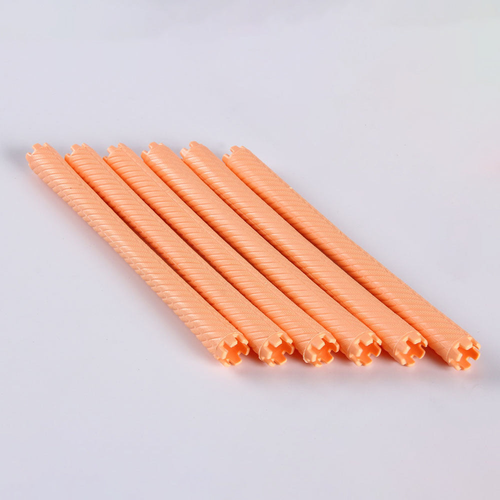 18pcs/set 16cm Extra Long Hair Rollers with Rubber Bands Cold Perm Rods Curler Bars Clip Curling Hairdressing Supplies