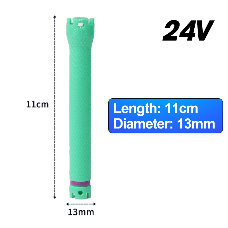 10 개/대 24V 디지털 파마 막대 헤어 롤러 표준 플러그 고무 밴드 스타일링 도구와 전기 가열식 경기자 바