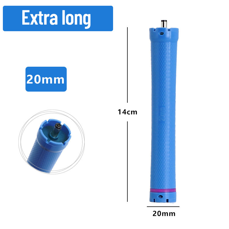 10 개/대 14cm 여분의 긴 24V 디지털 파마 막대 및 고무 밴드 한국 5.5mm 플러그 Electirc 가열 바 여성용 가열 핫 롤러