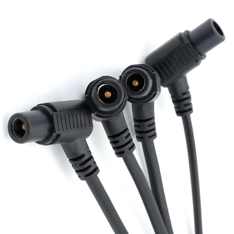 10pcs/set 24V Extra Long Single Hole Electric Heated Hair Rollers Digital Perm Rods Sticks Bars With Rubberbands 14cm